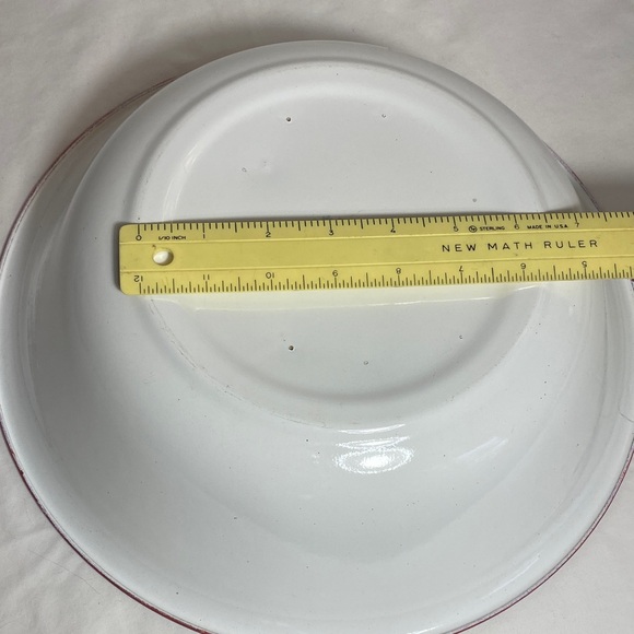 Vintage Red and Orange Lobster Enamelware Metal Bowl by Bon Voyage - Picture 3 of 9